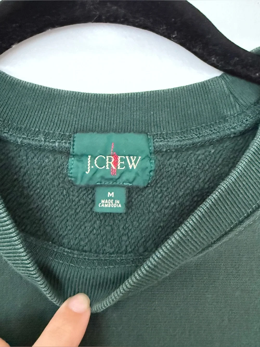 J.Crew Heritage 14 oz. Fleece Embroidered Oarsman Dog Sweatshirt